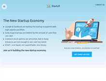 Tablet Screenshot of equityx.com